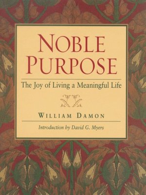 cover image of Noble Purpose